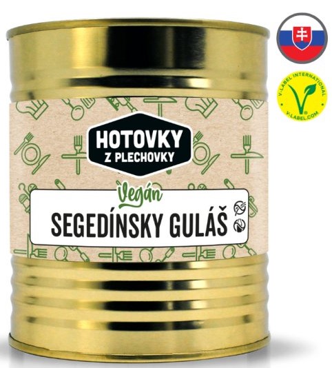 HOTOVKY Z PLECHOVKY Vegan segedínský guláš Varianta: 800 g
