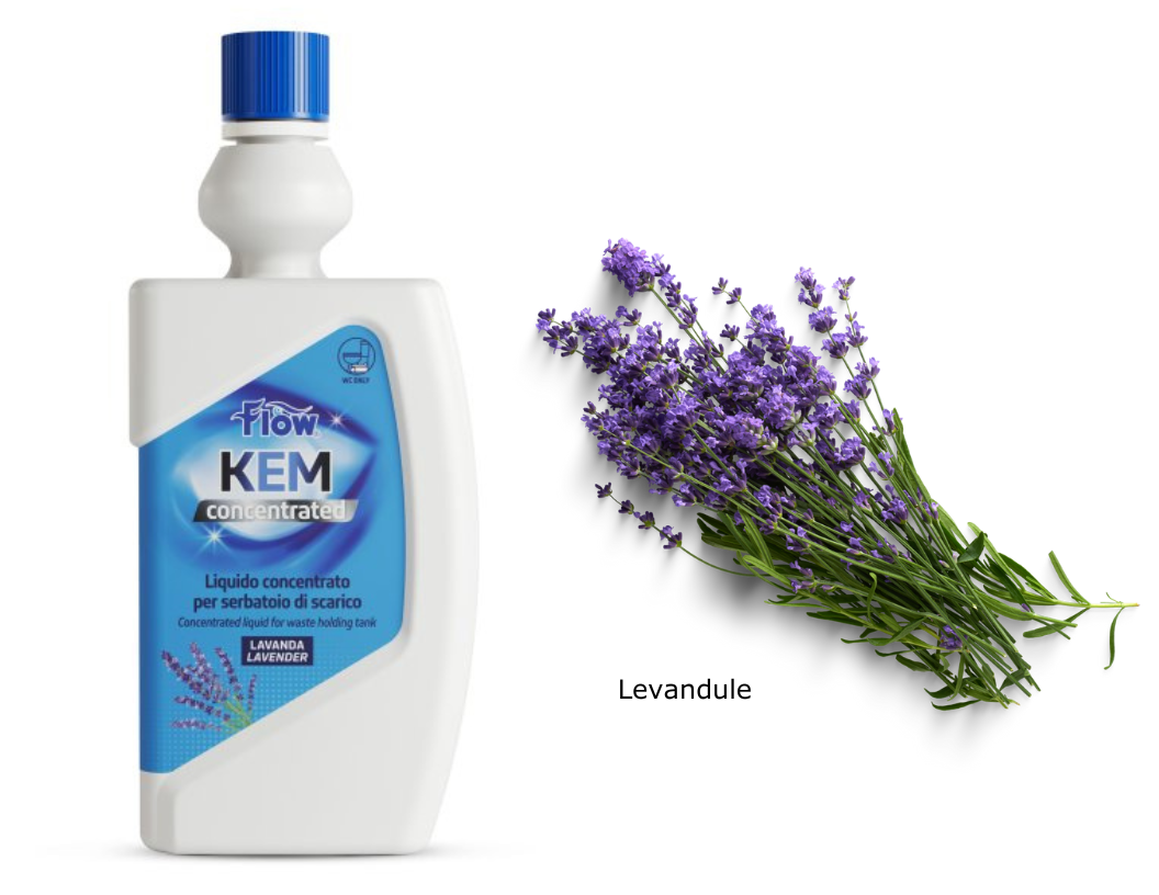 WC chemie Flow Kem - koncentrát, 780 ml Varianta: Levandule