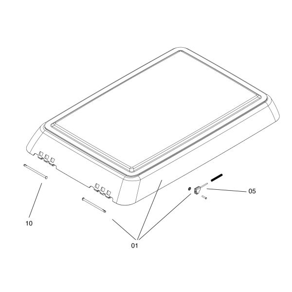 Náhradní sklo DOMETIC Midi Heki Style