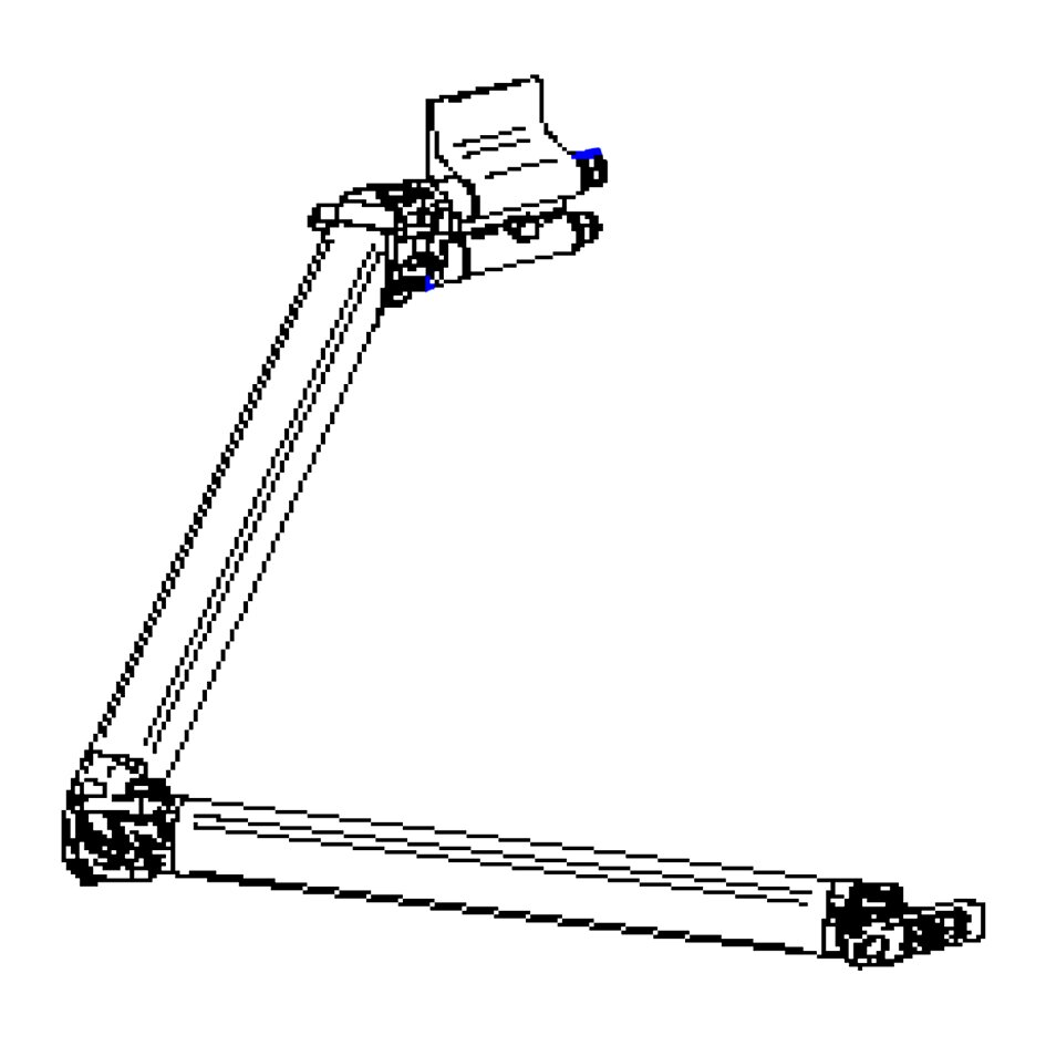 Kloubové rameno 2 m pravé Thule 4200 / TO 4900 2,6 m