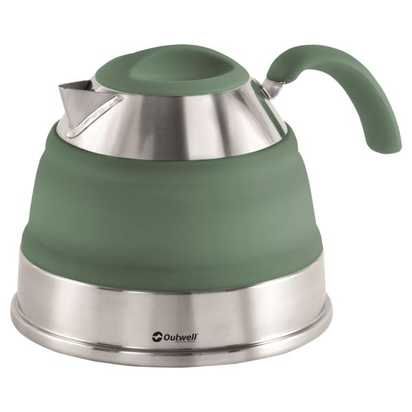 OUTWE Skládací silikonová konvice Outwell SHADOW GREEN 1,5 l
