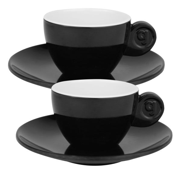 Espresso set Gimex Quadrato Black and White 2 ks