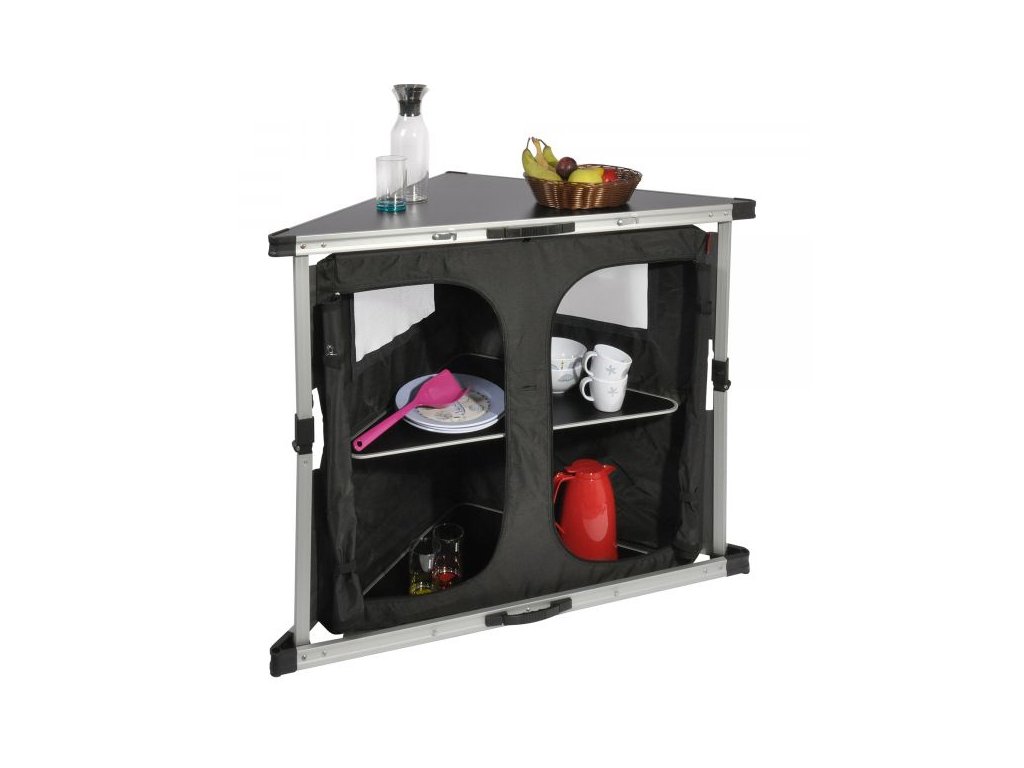 Rohová kempingová skříňka ISABELLA