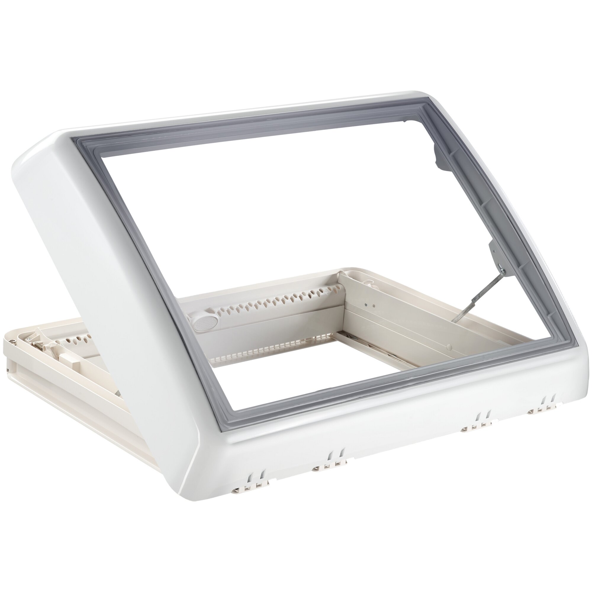 Střešní okno Dometic MIDI HEKI FL 50x70 cm bez nucené ventilace a klikou pro otevírání Barva rámu: Krémově bílá
