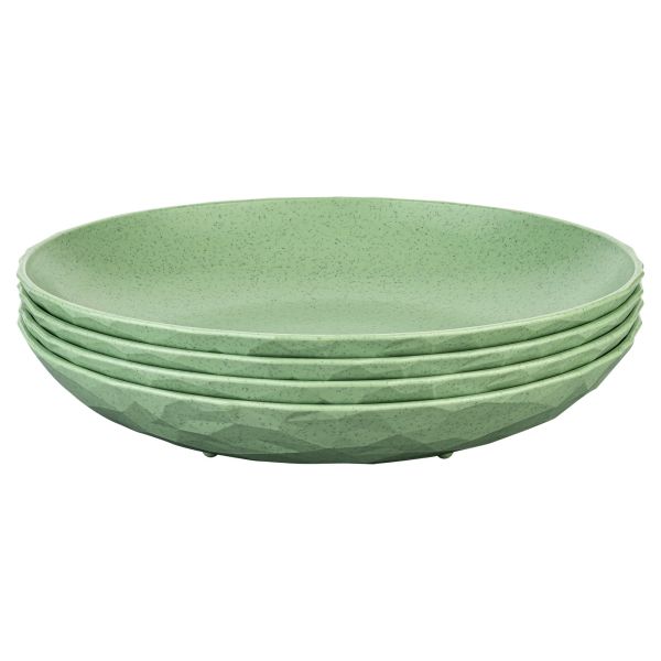 Sada 4 hlubokých talířů Koziol Club - různá barevná provedení Barva: Zelená