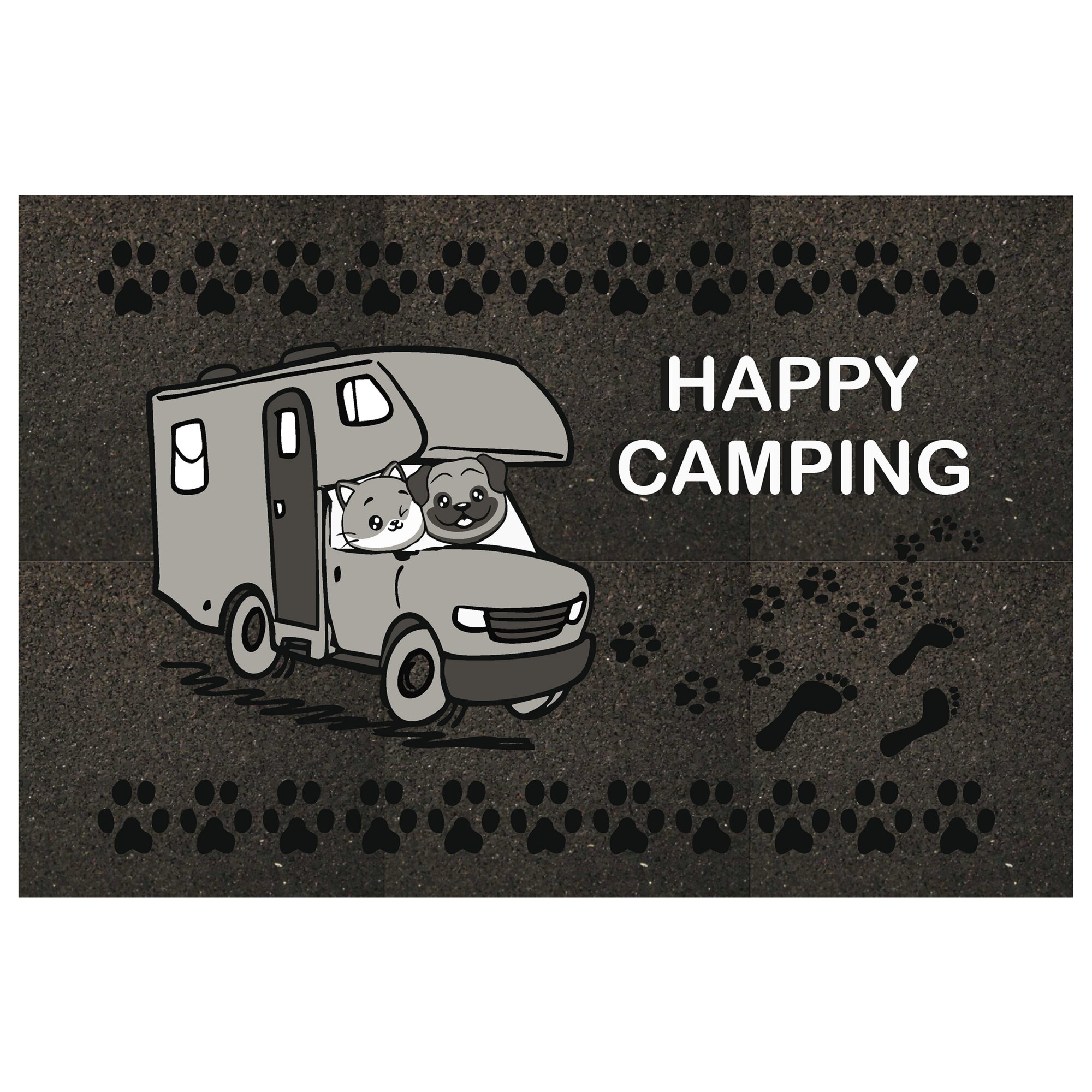 Gunselmann Rohožka Flomat - Happy camping
