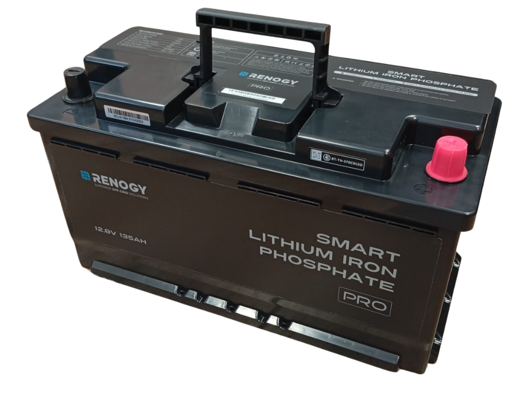 Renogy PRO 135Ah 12V LiFePO4 Smart baterie - pod sedadlo|IP 65| Záruka 7 let