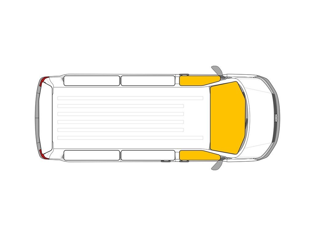 IDEATERMICA Vnitřní termoclony pro Fiat Scudo/Citroen Jumper/Peugeot Expert od roku 2021 s komfortním obložením KR + DR Varianta: Přední část