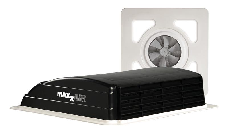 MaxxAir Střešní ventilátor MaxxFan Mini 12 V - černý