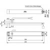 LED couvací světlo čiré/chromové 9-32V, 4,5W W IP67, 500 mm kabel