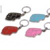 Přívěsek na klíče VW Collection Bulli, červený, 10x3,5x0,4cm