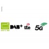 Univerzální anténa pro DVB-T2/FM/DAB /4G LTE a 5G vysokorychlostní internet
