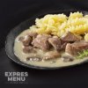 KM Vepřové na žampionech s těstovinami (500g)