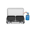 Plynový vařič Campingaz Camping Kitchen 2 Grill & Go - Kartuše