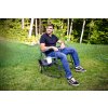 1503 houpaci kreslo freestyle rocker with side table heathered pewter