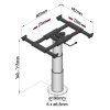 Zvedací rám s posuvným mechanismem, průměr 190 mm