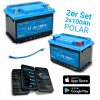 Supervolt POLAR LiFePO4 200ah 12,8V lithiová baterie s ohřívačem  (2x SX100-P)