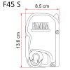 Markýza Fiammastore F45, F45L - bílé pouzdro