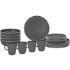Sada melaminového nádobí Brunner DOLOMIT GREY 16dílná, pro 4 osoby
