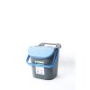 Stohovatelný odpadkový koš o objemu 30 litrů, s modrým víkem