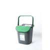 Stohovatelný odpadkový koš o objemu 30 litrů, se zeleným víkem