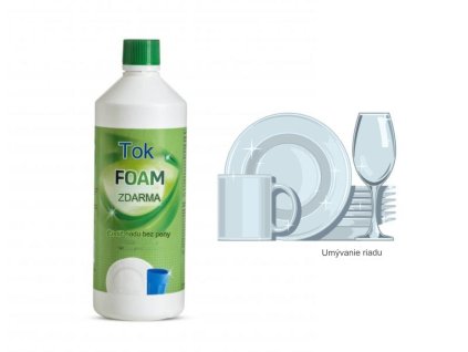 Prostriedok na riad Flow Foam Free - nepenový, 1l