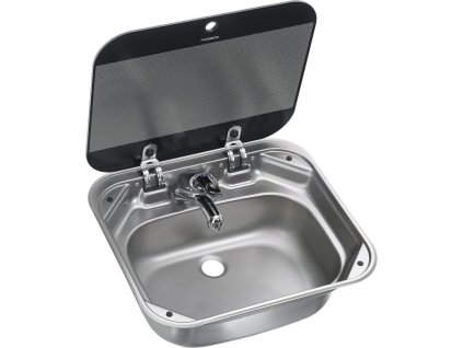 Hranatý nerezový drez Dometic SNG 4237