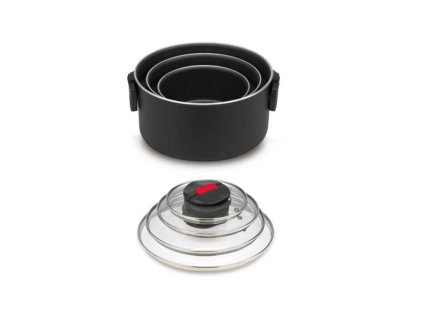 Hrniec Ballarini Click&Cook so sklenenou pokrievkou