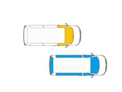 Vnútorná termoclona pre VW Caddy - rôzne varianty umiestnenia