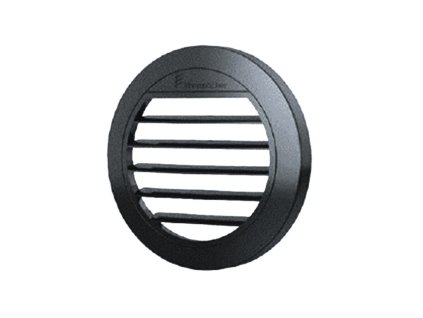 Plochý výdych 30° pre vykurovacie systémy AIRTRONIC S3, D2 - čierny