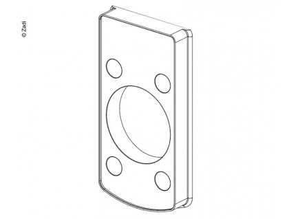 223786 distancni deska zamku dveri pro tloustku steny 13 mm pro obj c 52601 52602