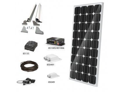 Solárne kompletné súpravy Carbest CB od 115 do 270 wattov (Varianta Solárna súprava 155W MPPT 6m kábel)