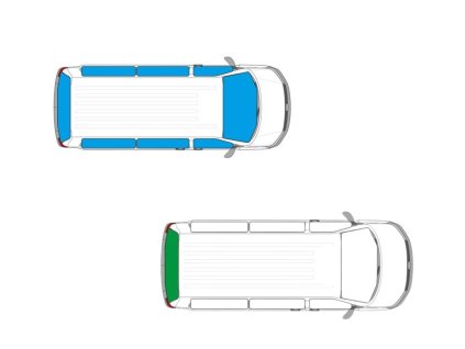 Vnútorné termoclony pre Renault Trafic II a III. a Opel Vivaro - rôzne varianty umiestnenia