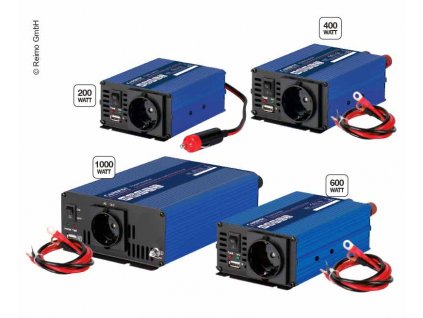 Menič napätia CARBEST - prevádzka 230 V, zariadenie 12 V (Varianta 1000W sínusový menič)
