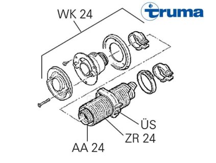 232069 privodni trubka zr 24 64 mm bezny metr