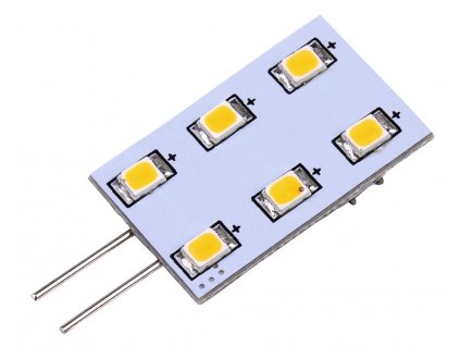 236560 carbest led zarovka s patici g4 1 2 w 90 lumenu 6x tepla bila smd