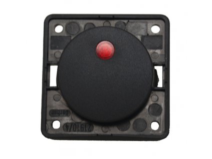 236791 kolebkovy spinac berker 12v antracitovy s cervenym led indikatorem ovladani