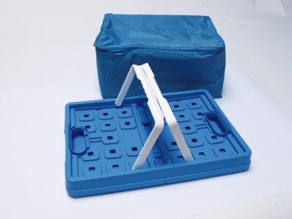245494 skladaci box 32l s chladici taskou modra bila