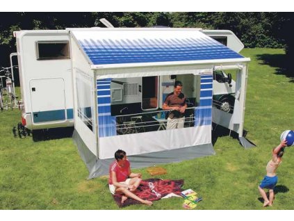 Omnistor Safari Residence - Exkluzívna kompletná markíza (Varianta Saf.Room Resid.600cmModráS)