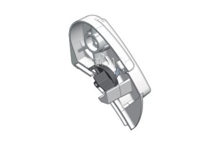 248563 koncovka p600 prava stribrna