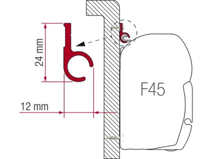 249925 fiamma rail 400cm