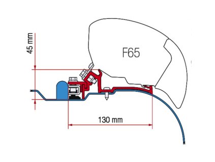 251764 adapter fiamma kit iveco daily h2