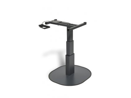 253663 jednosloupovy zvedaci stul catch antracit v 337 700mm otocne kovani