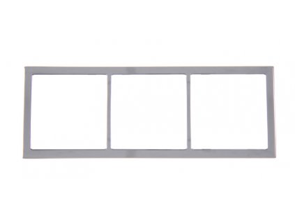 254500 kryci ram 3 nasobny 62x168mm stribrny chrom