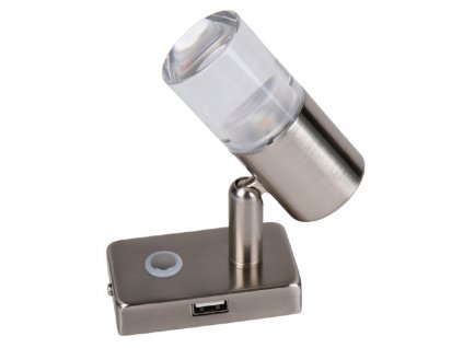254563 karbestovy led reflektor s dotykovym spinacem a usb portem v zakladne