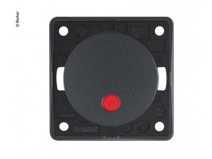 257911 kolebkovy ovladaci spinac berker antracit 230v cervena kontrolka