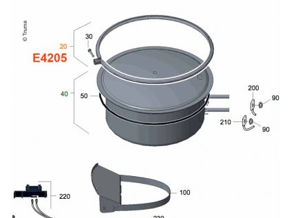 262189 upinaci krouzek se sroubem