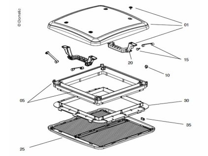 262549 interierovy ram mini heki s zaluziemi svetle sedy