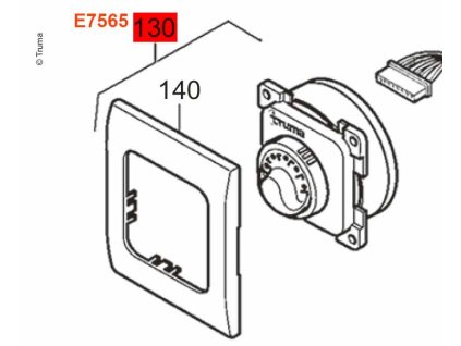 267622 ovladaci panel ultraheat cerny