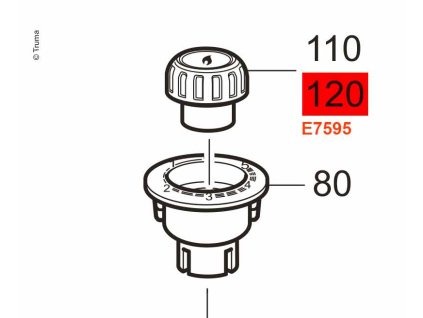 267688 chromovany otocny knoflik